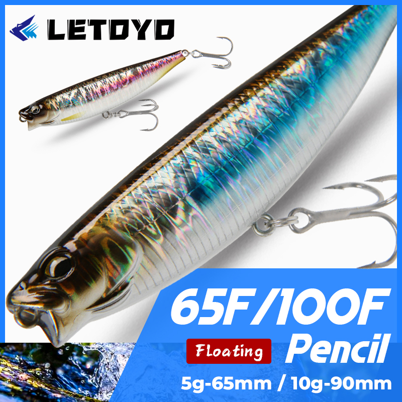 Fishing Lure Buzzbait - LETOYO 65mm 5g/90mm 10g Surface Pencil