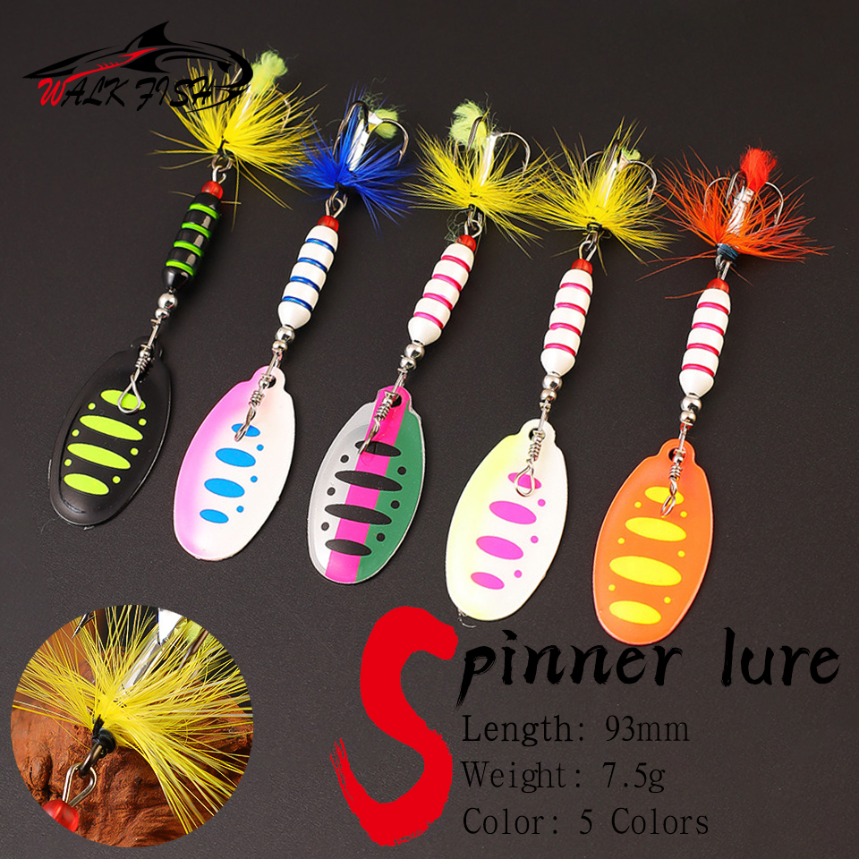 Fishing Lure Crankbait - WALK FISH 93mm 7.5g Spinner Spoon