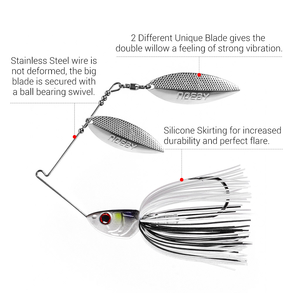 Noeby Spinnerbait 10.5g 14g 21 – Fishing Lure Blade Bait Bewertung und Preis