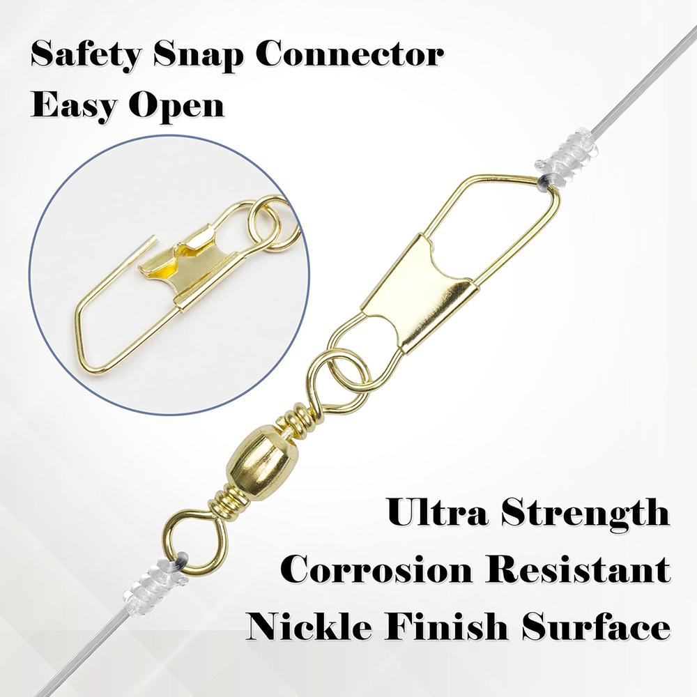 50Pcs Gold Fishing Barrel Swiv – Fishing Lure Accessories Bewertung und Preis