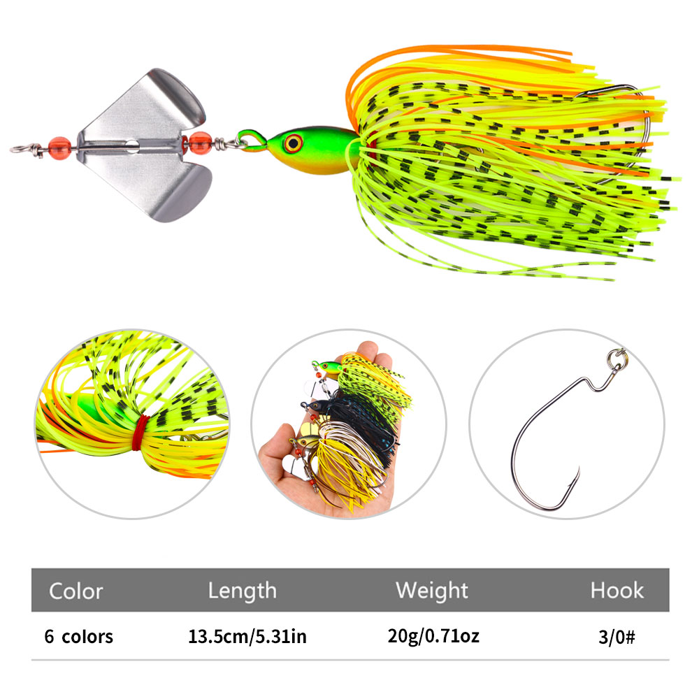 Buzzbait Fishing Lure with Rot – Fishing Lure Blade Bait Bewertung und Preis