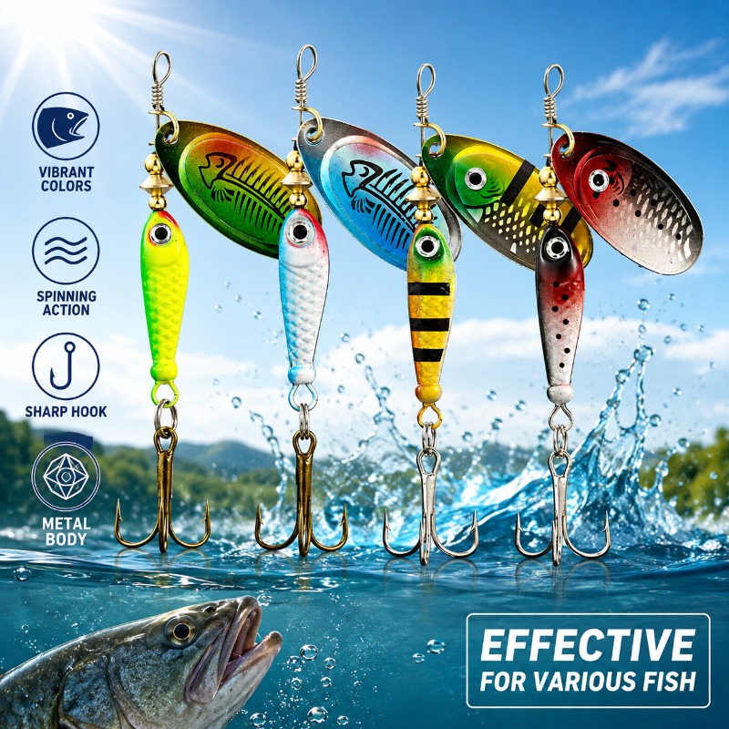 Fishing Spinner Lure Metal Rot – Fishing Lure Blade Bait Bewertung und Preis