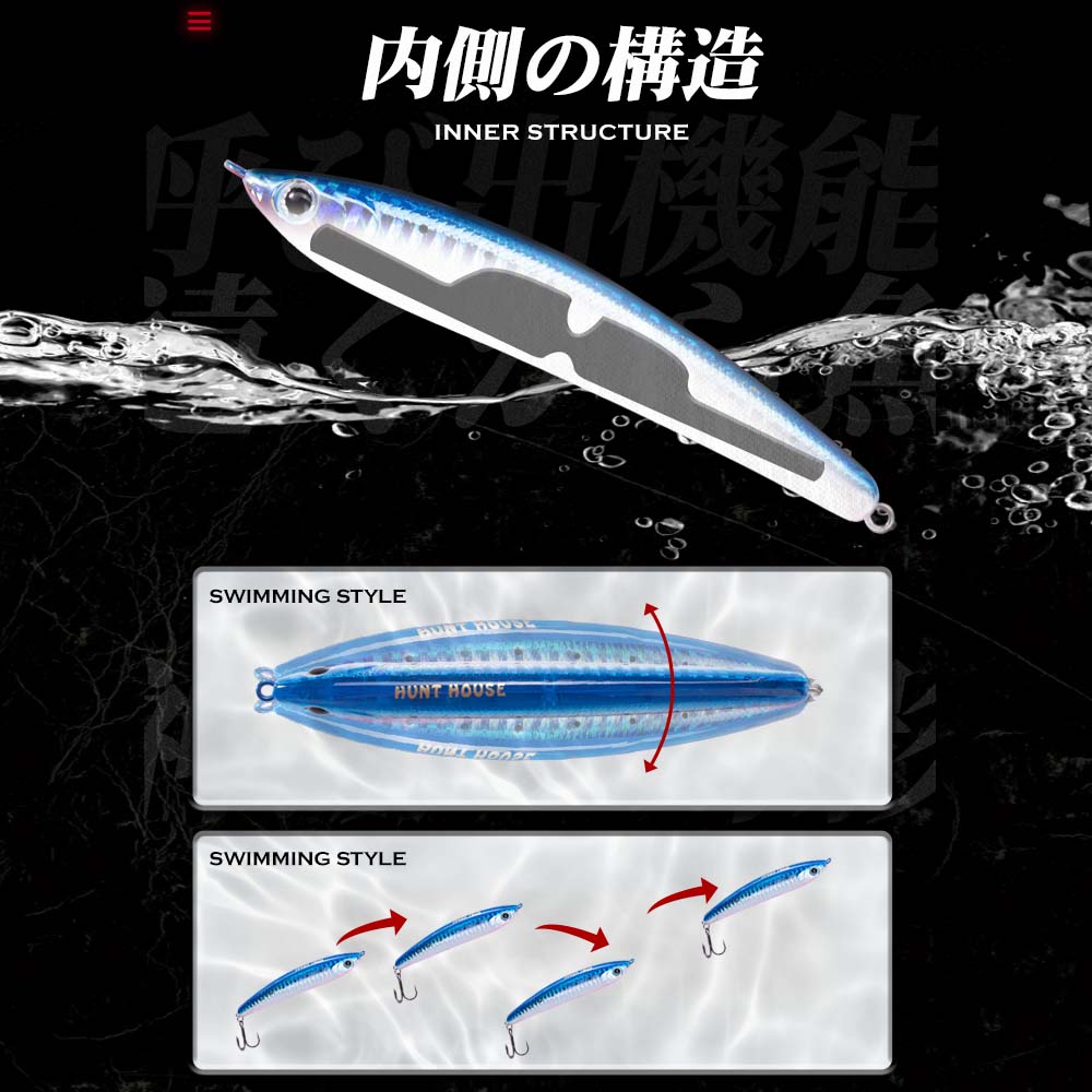 Hunthouse Sinking Pencil Hard  – Fishing Lure Jerkbait Bewertung und Preis