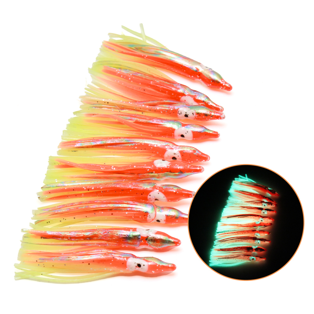 10 pcs soft light octopus squi – Fishing Lure Buzzbait Bewertung und Preis