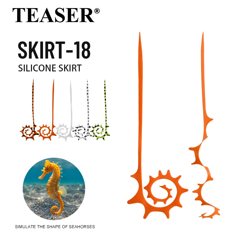 TEASER 5pcs SKIRT-18 145mm Sil – Fishing Lure Jig Bewertung und Preis
