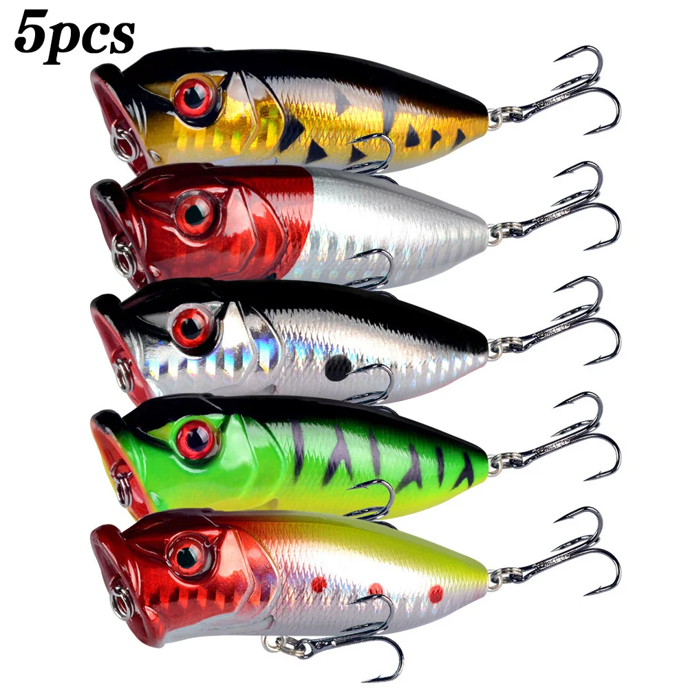 5Pcs Popper Fishing Lures 3d E – Fishing Lure Popper Bewertung und Preis