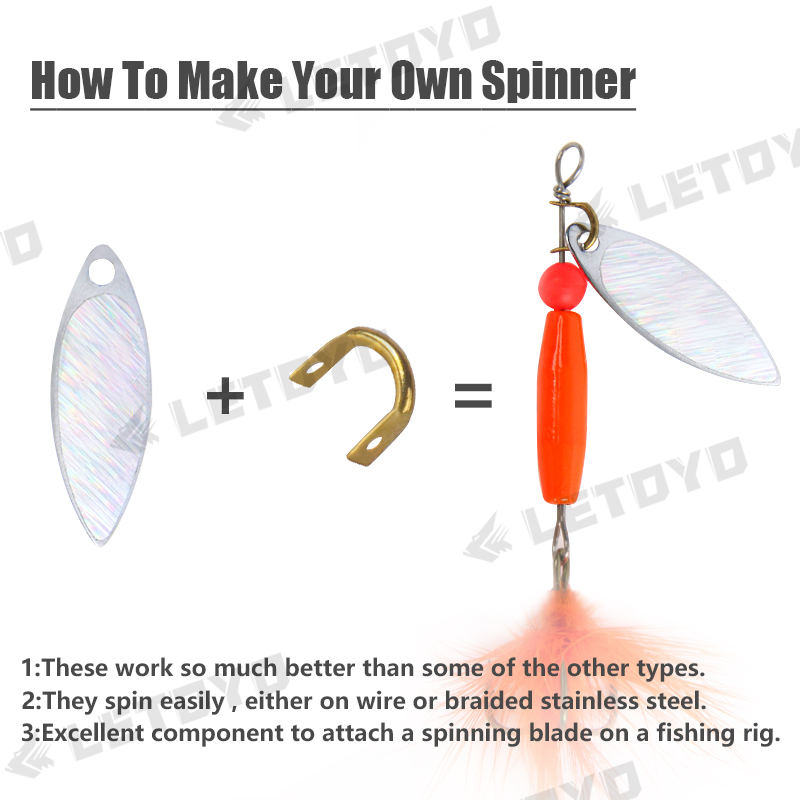 LETOYO 100pcs Folded Clevises  – Fishing Lure Spoon Bewertung und Preis