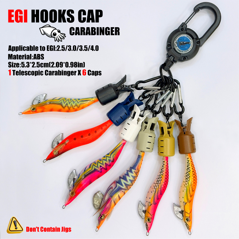 Squid Jig Hook Caps and Carabi – Fishing Lure Jig Bewertung und Preis