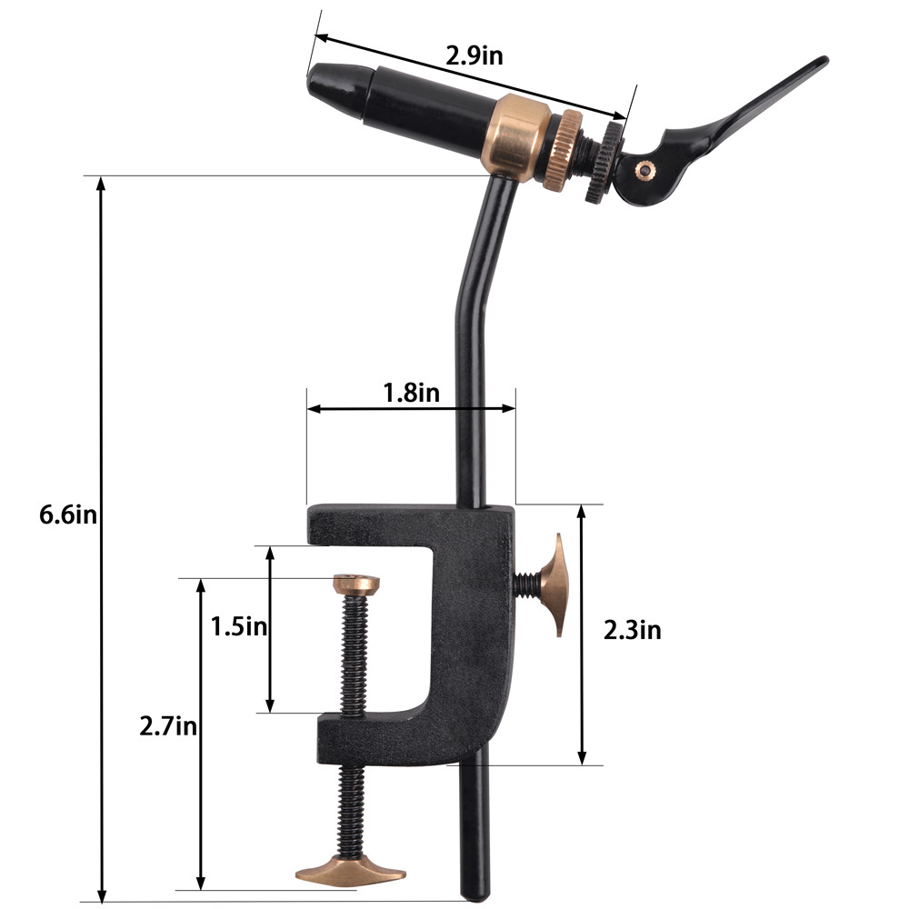 Rotary Fly Tying Vise Tool Saf – Fishing Lure Jig Bewertung und Preis