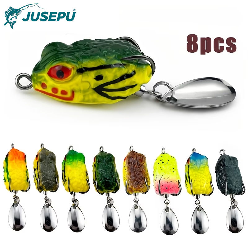 8pcs Topwater Frog Fishing Lur – Fishing Lure Blade Bait Bewertung und Preis