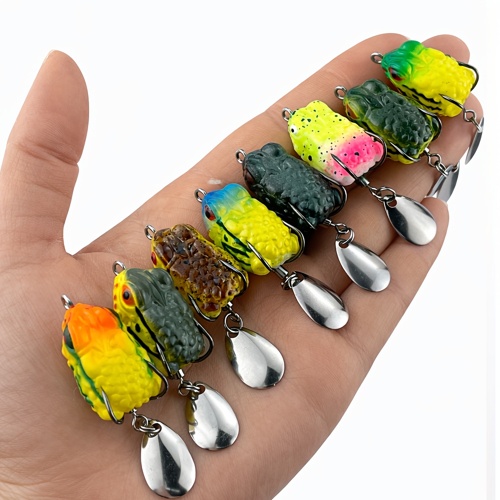 8pcs Topwater Frog Fishing Lur – Fishing Lure Blade Bait Bewertung und Preis