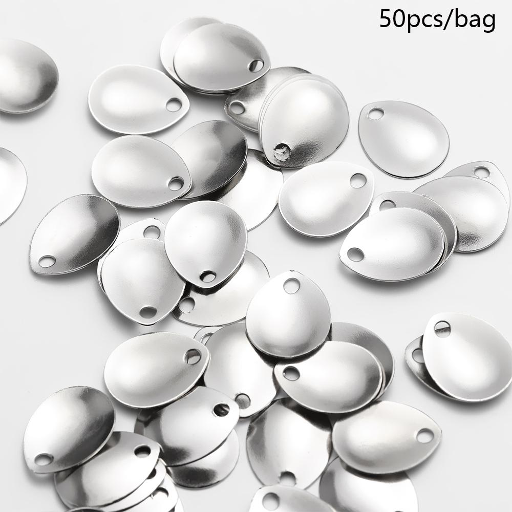 50PCS Silver Smooth Nickel Seq – Fishing Lure Spoon Bewertung und Preis