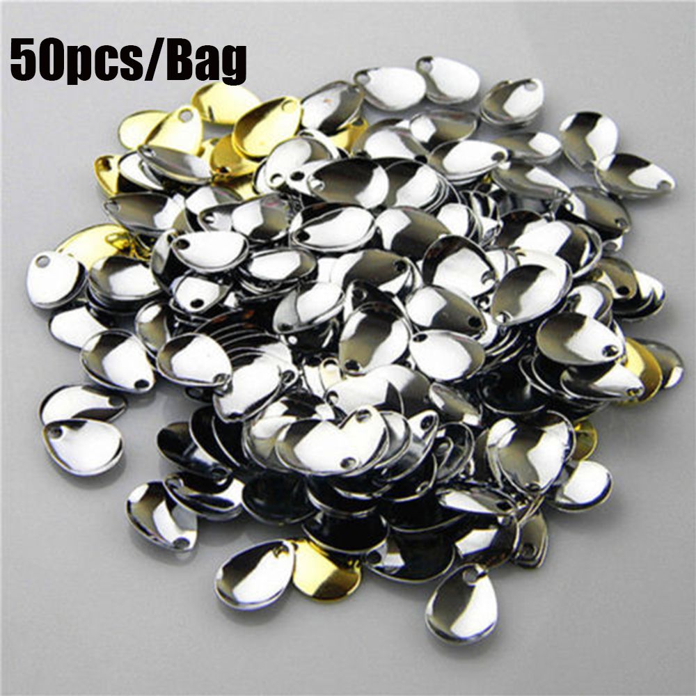 50PCS Silver Smooth Nickel Seq – Fishing Lure Spoon Bewertung und Preis