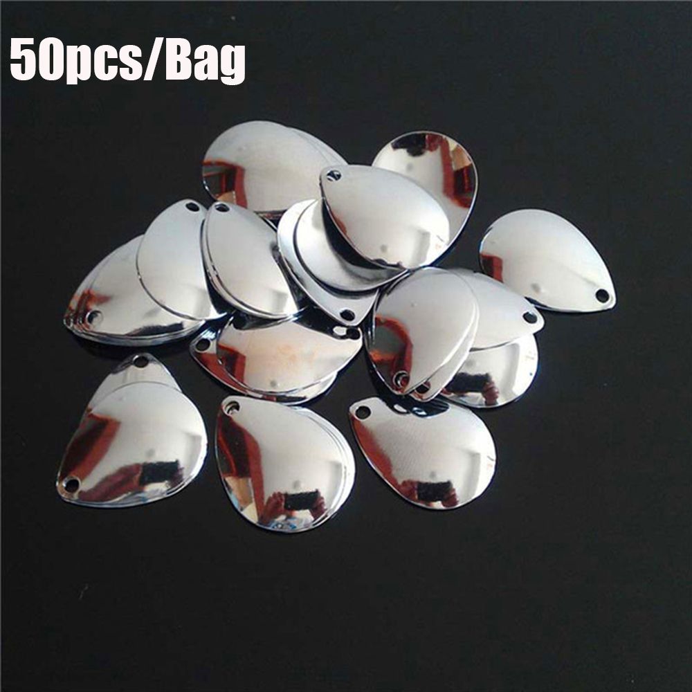 50PCS Silver Smooth Nickel Seq – Fishing Lure Spoon Bewertung und Preis