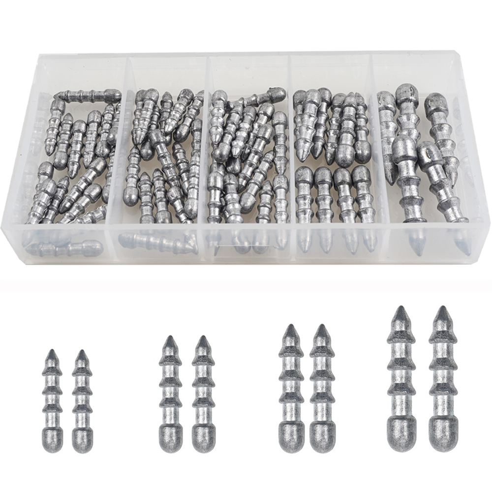 60PCS Nail weights Worm Fishin – Fishing Lure Accessories Bewertung und Preis