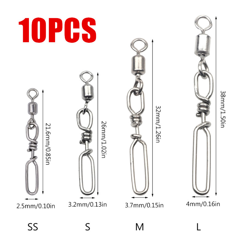 10Pcs Stainless Steel Quick Sn – Fishing Lure Making Kit Bewertung und Preis