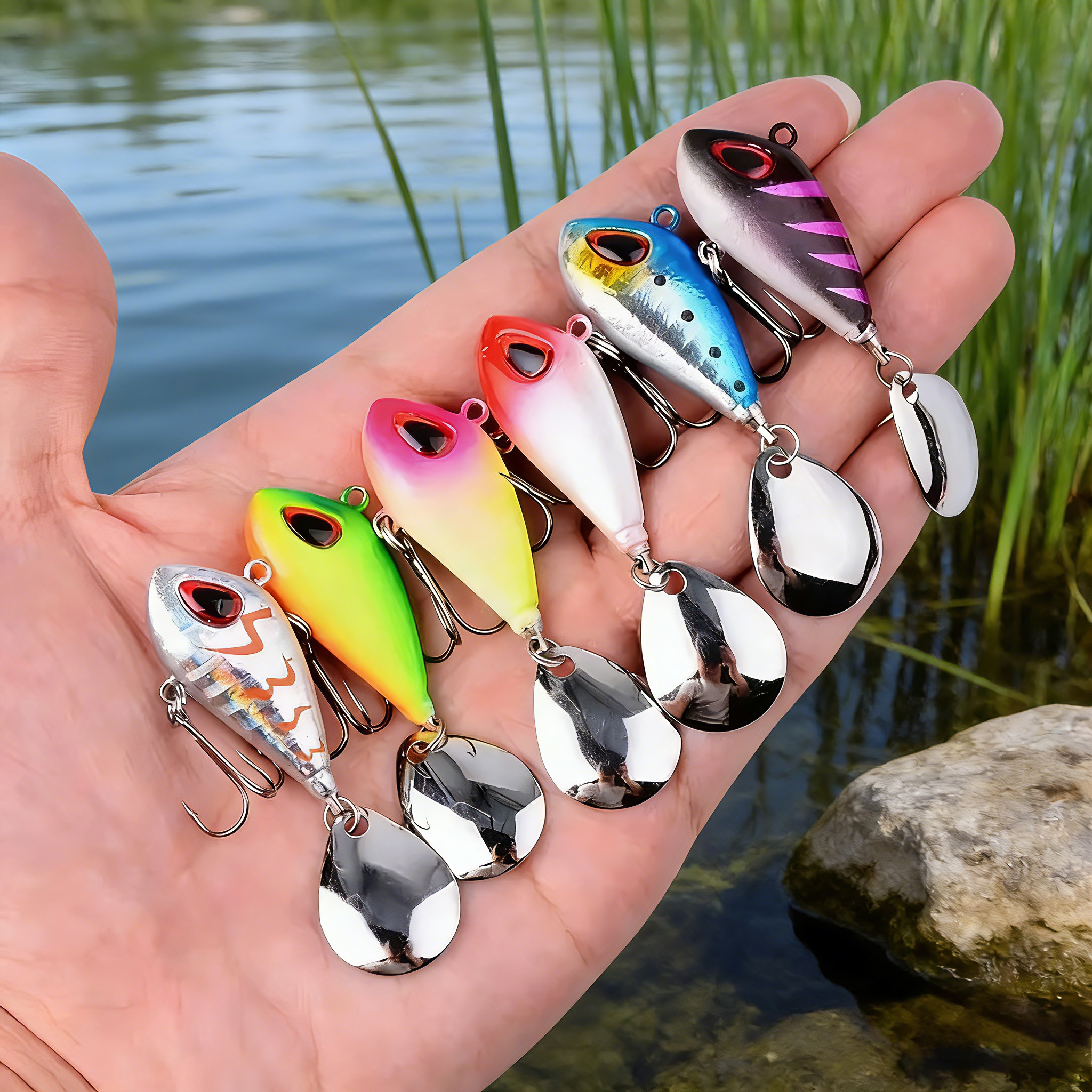 5/6pcs Mini VIB With Spoon Fis – Fishing Lure Crankbait Bewertung und Preis