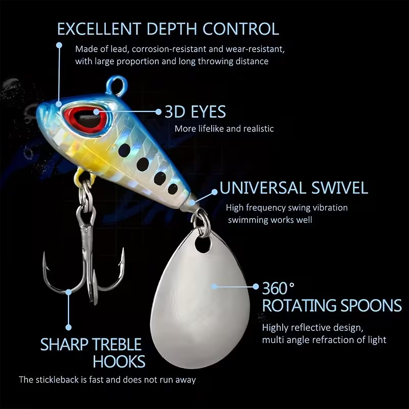 5/6pcs Mini VIB With Spoon Fis – Fishing Lure Crankbait Bewertung und Preis