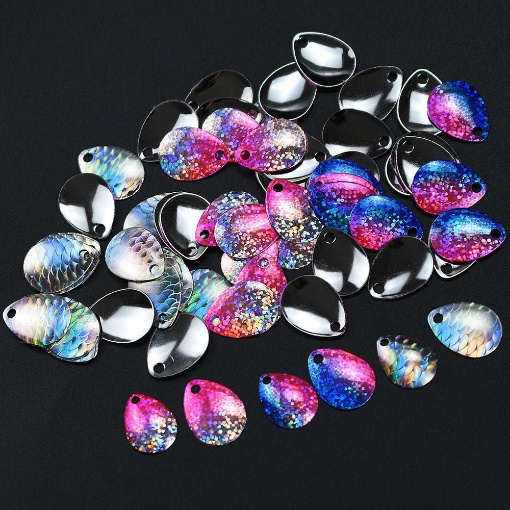6Pcs Iridescent Fish Scale Spo – Fishing Lure Blade Bait Bewertung und Preis