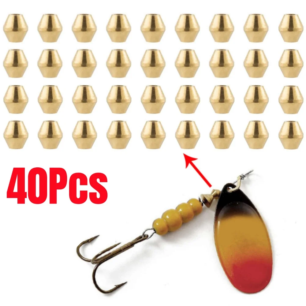 40pcs DIY Lure Brass Fishing B – Fishing Lure Spinner Bewertung und Preis