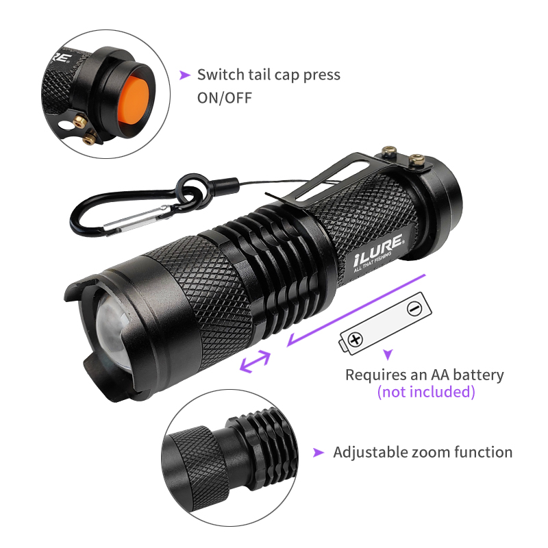 Mini UV Flashlight 395nm Ultra – Fishing Lure Jig Bewertung und Preis