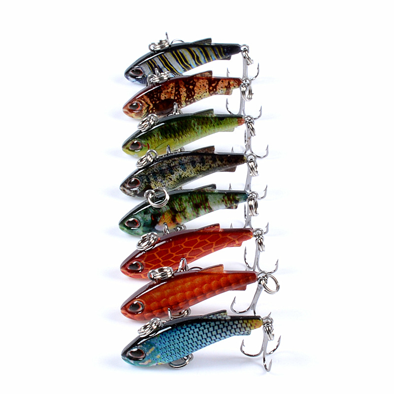 8pcs 4cm 4g Mini Lipless VIB F – Fishing Lure Crankbait Bewertung und Preis