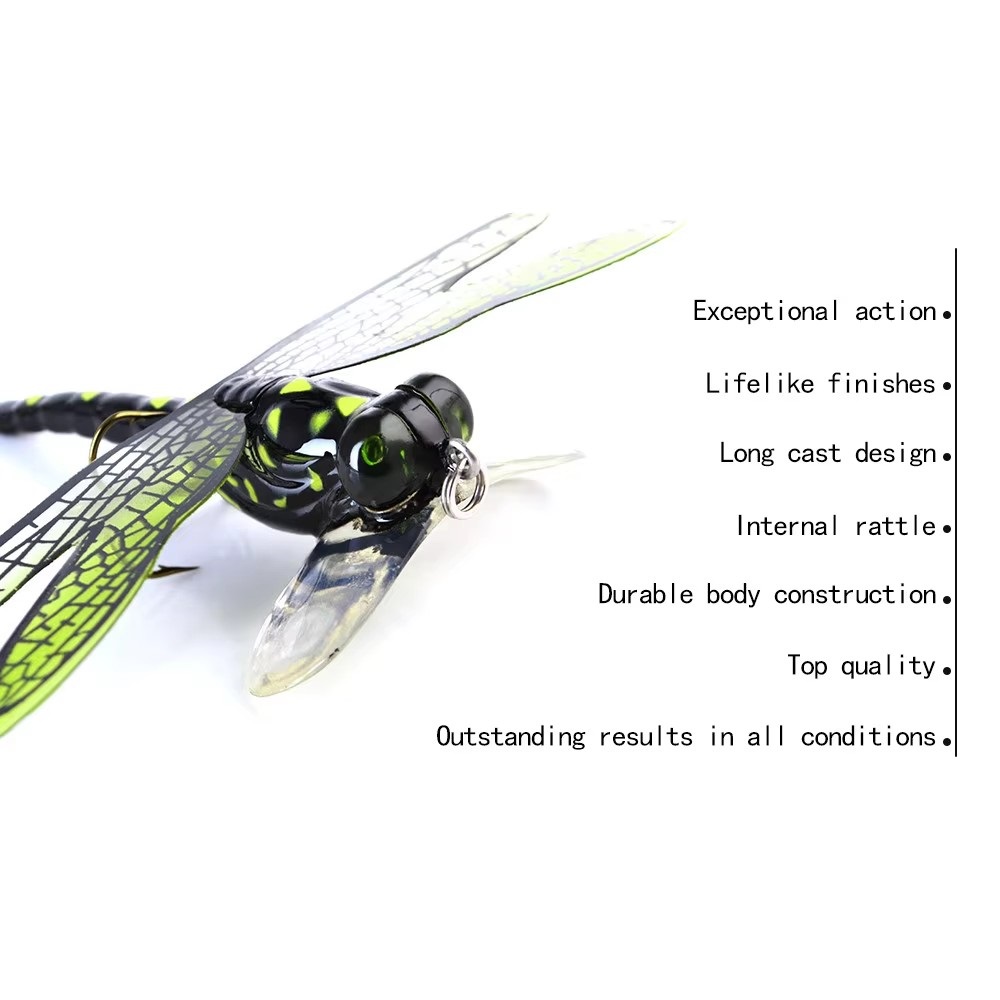 FTK 6g Topwater Dragonfly Dry  – Fishing Lure Popper Bewertung und Preis