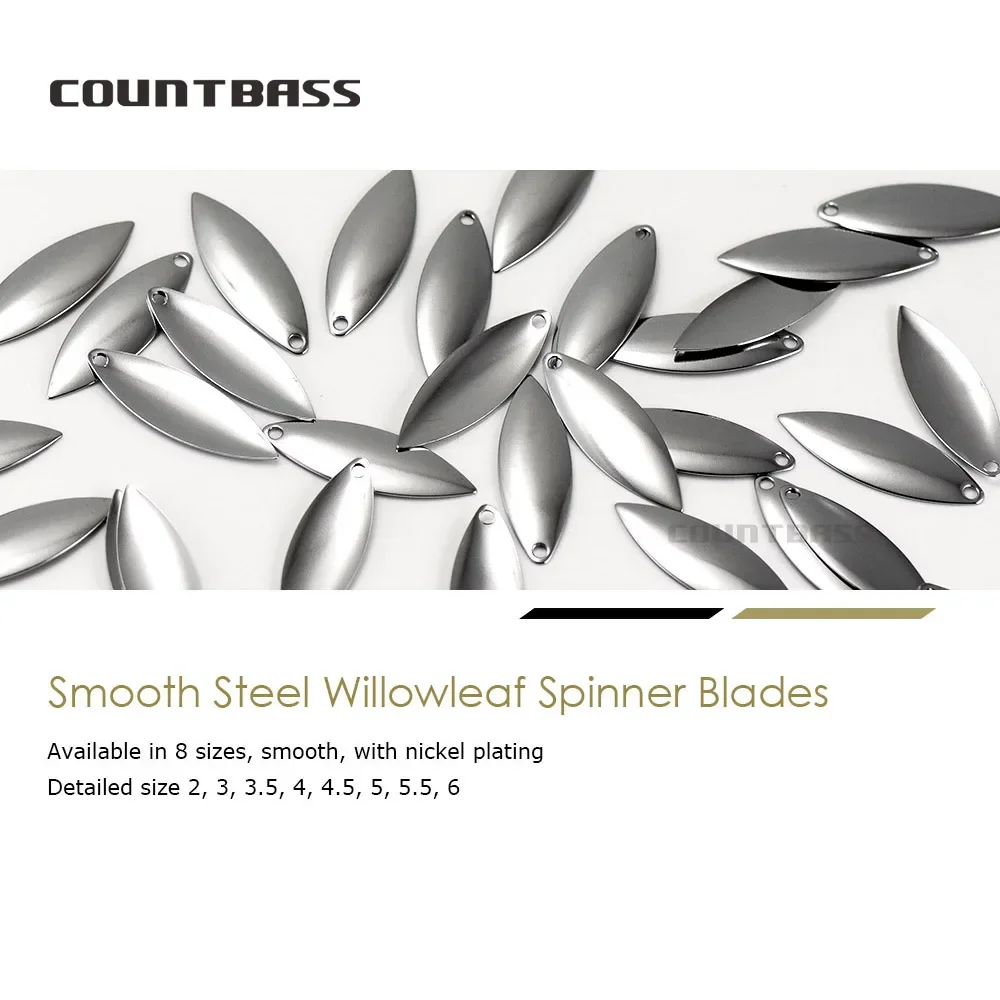 Countbass 50pcs Size 1-6 Nicke – Fishing Lure Blade Bait Bewertung und Preis