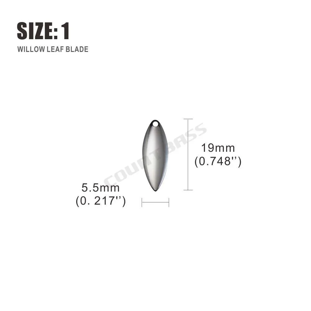 Countbass 50pcs Size 1-6 Nicke – Fishing Lure Blade Bait Bewertung und Preis