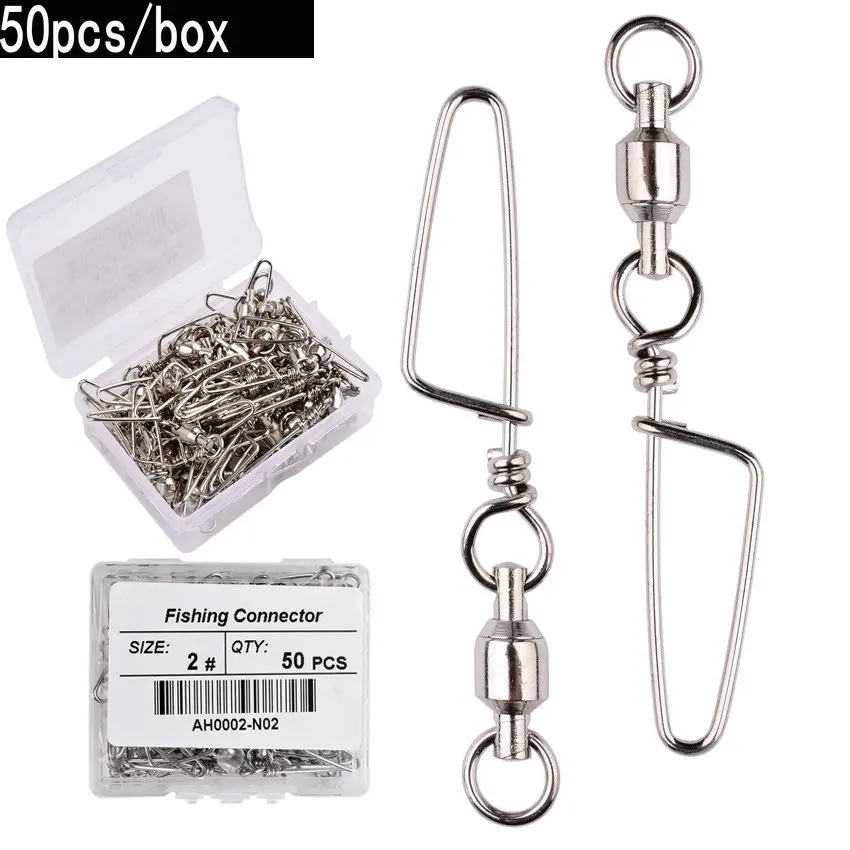 50pcs Fishing Ball Bearing Swi – Fishing Lure Box Bewertung und Preis