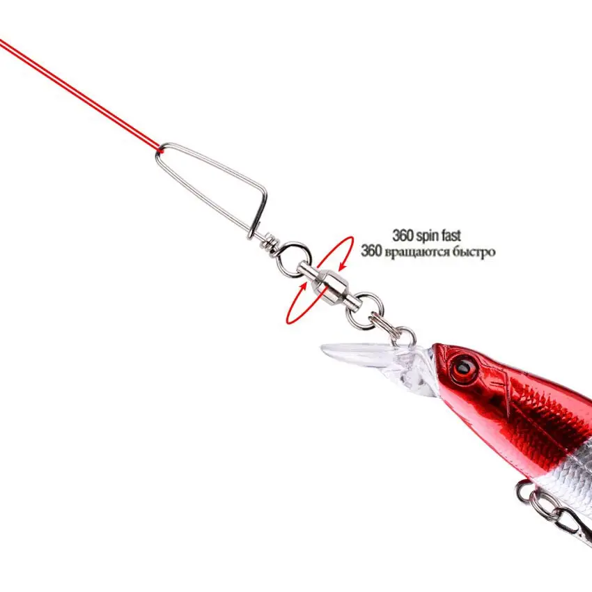 50pcs Fishing Ball Bearing Swi – Fishing Lure Box Bewertung und Preis