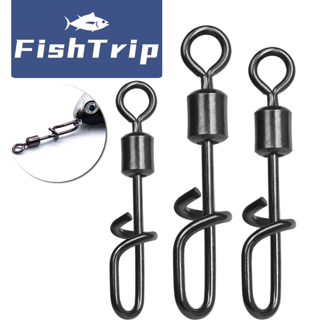 FishTrip Fishing Swivel Snap T – Fishing Lure Accessories Bewertung und Preis