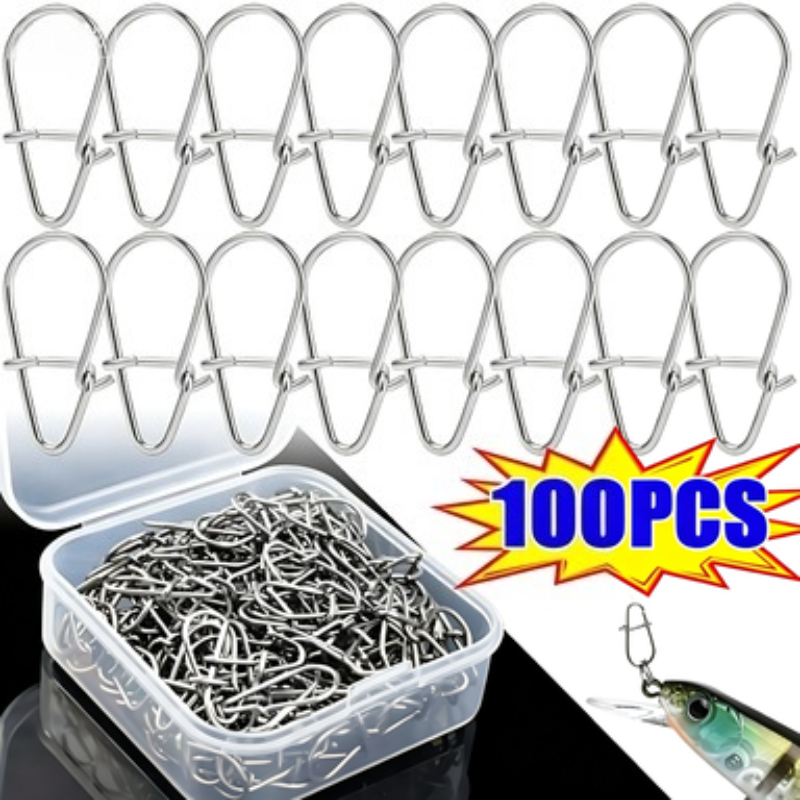 100PCS Stainless Steel Fishing – Fishing Lure Accessories Bewertung und Preis