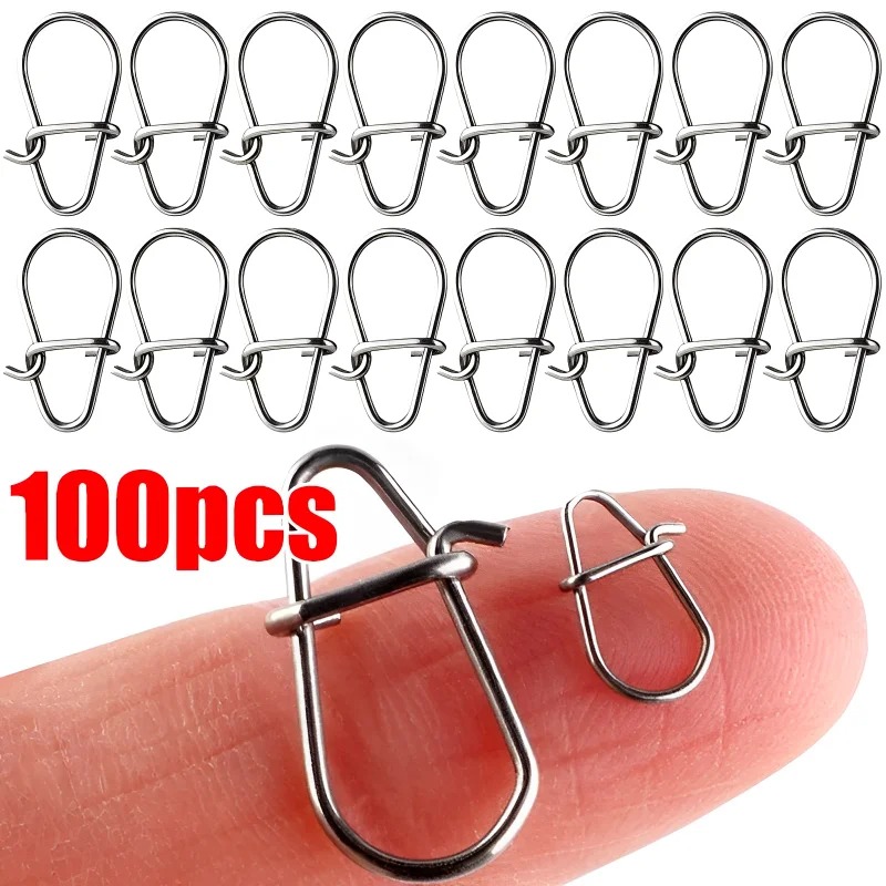 100PCS Stainless Steel Fishing – Fishing Lure Accessories Bewertung und Preis