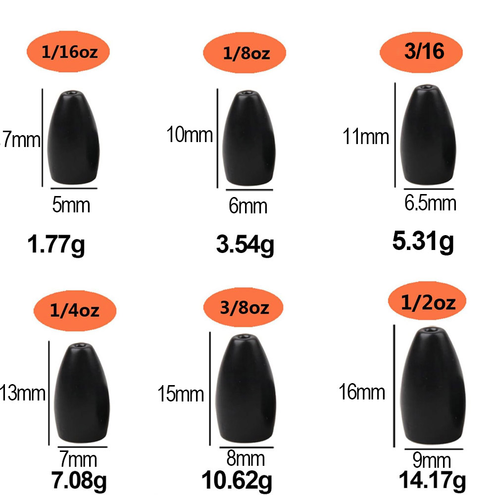 Tungsten Steel Fishing Weights – Fishing Lure Jig Bewertung und Preis
